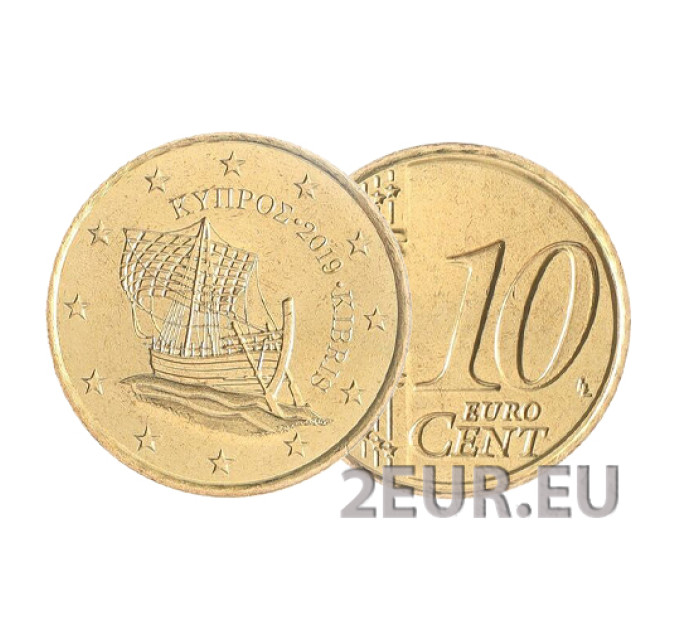 Cyprus 10 cent UNC 2019 for 0.60 € ✅