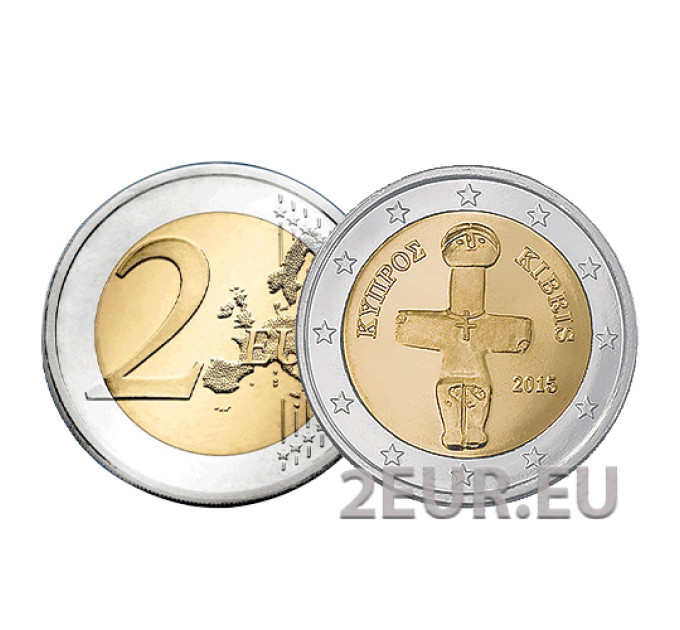 Chipre 2 euros UNC 2015 por 5.00 € ✅