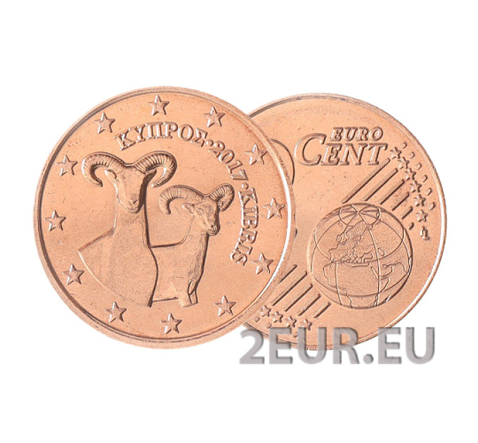 Cyprus 5 cent UNC 2017 for 0.60 € ✅