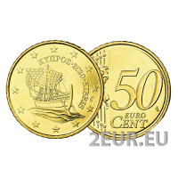 Chipre 50 centavos UNC 2020