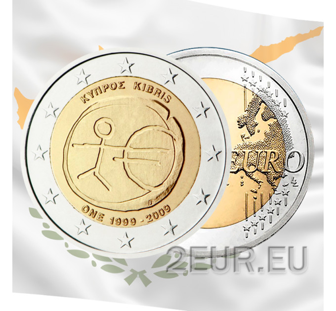 Chipre 2 euros UNC 2009 - EMU por 5.50 € ✅