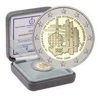 Chipre 2 euros proof 2024 - 20º aniversario de la adhesión de Chipre a la Unión Europea