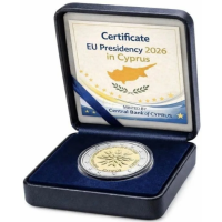 Cyprus 2 euro proof 2026 - Presidency of Council of Europe Cyprus 2 euro proof 2026 - Presidency of Council of Europe