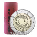 CHIPRE 2 ROLLO DE EUROS 2015 - 30º Aniversario de la Bandera de la UE por 110.00 € ✅