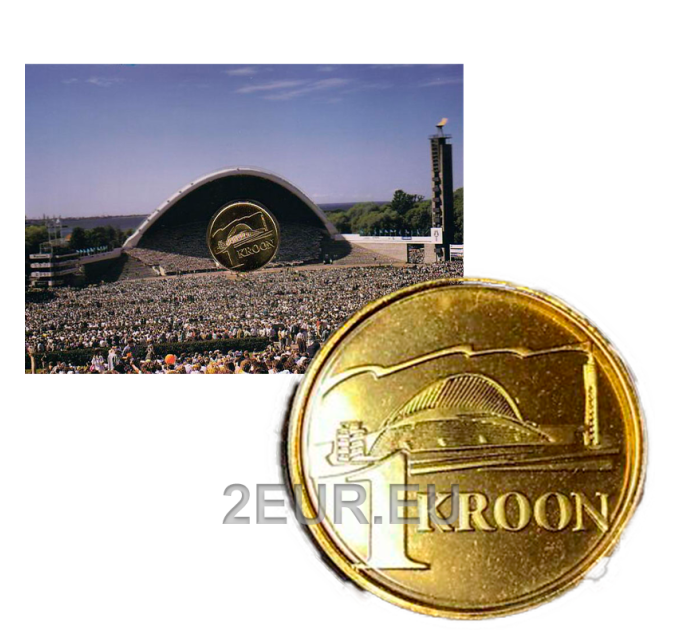 Estonia 1 Kroon BU 1999 - 130th anniversary of the Estonian song festival for 4.00 € ✅