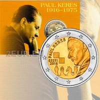 Estonia 2 euros BU 2016 - 100 años del nacimiento de Paul Keres
