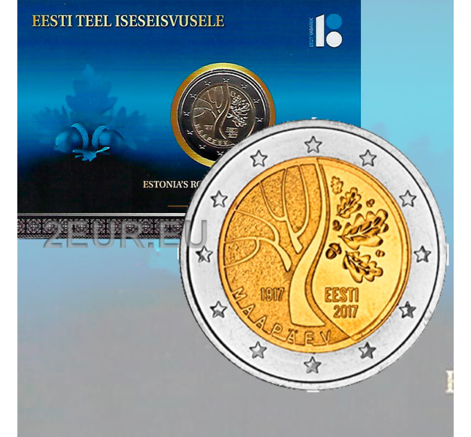 Estonia 2 euro BU 2017 - 100 years of the events that preceded estonia's independence C/C for 37.50 € ✅