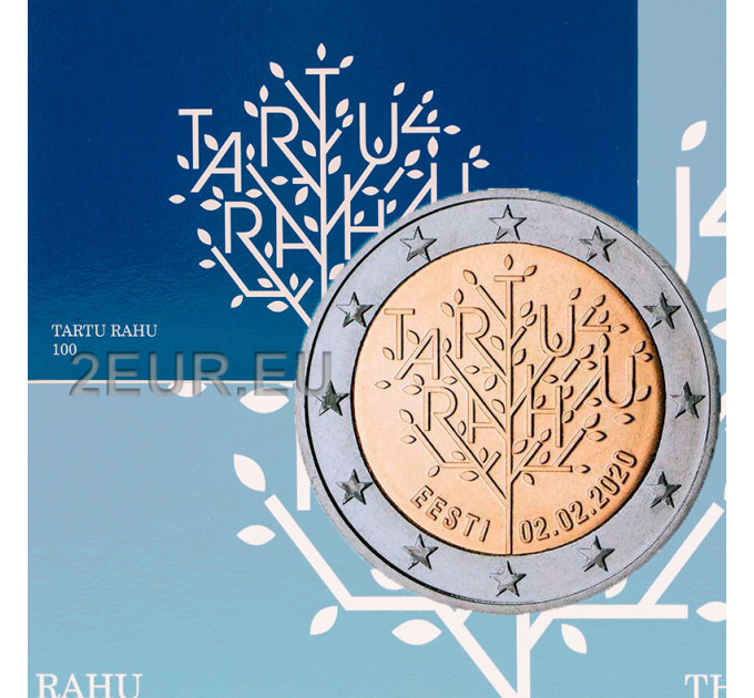 Estonia 2 euro BU 2020 - 100TH ANNIVERSARY OF THE TARTU PEACE TREATY BETWEEN THE RSFSR AND ESTONIA for 29.00 € ✅
