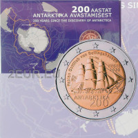 Estonia 2 euros BU 2020 - 200 Aniversario del Descubrimiento de la Antártida
