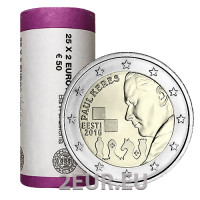 ESTONIA 2 ROLLO DE EUROS 2016 - 100 años del nacimiento de Paul Keres