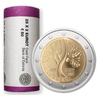 ESTONIA 2 ROLLO DE EUROS 2017 - El camino de Estonia hacia la independencia