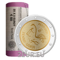 ESTONIA 2 ROLLO DE EUROS 2021 - Pueblos finno-ugrios