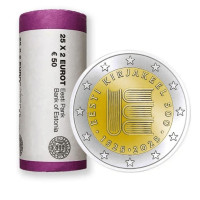 ESTONIA 2 ROLLO DE EUROS 2025 - 500 años de lengua escrita estonia