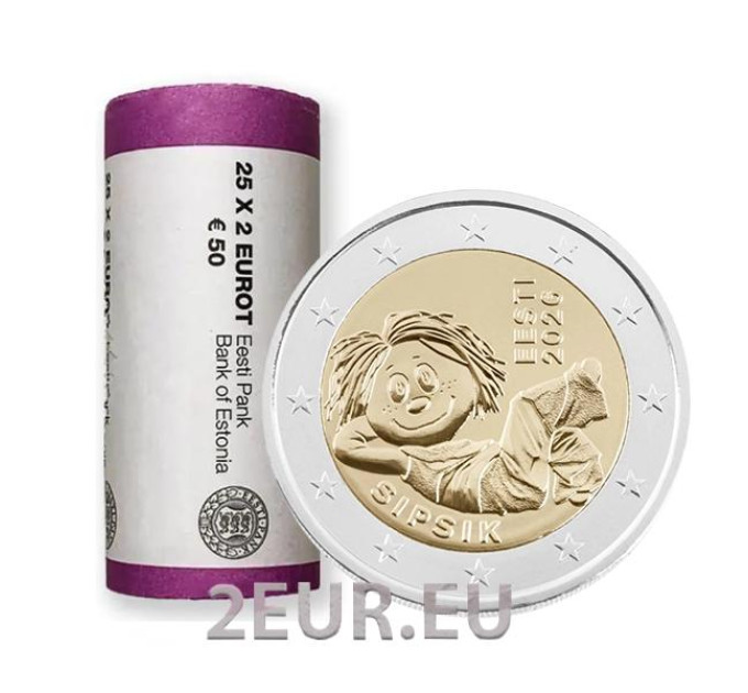 ESTONIA 2 EURO ROLL 2026 - Sipsik for 58.00 € ✅