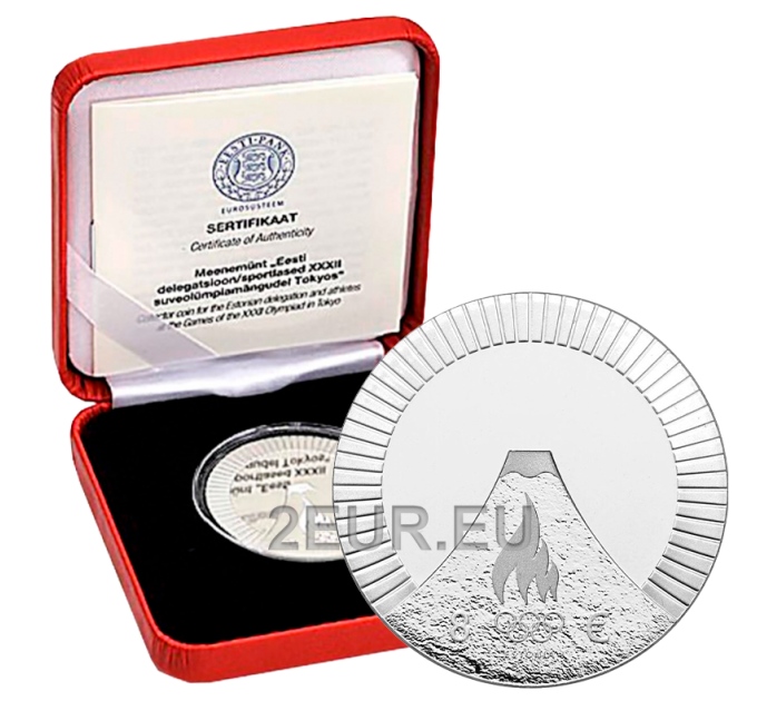 Estonia 8 euro silver coin Proof 2021 - XXXII Summer Olympic Games in Tokyo for 85.00 € ✅