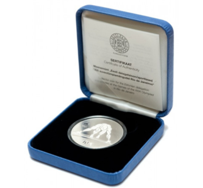 Estonia 10 euro silver coin Proof 2016 - XXXI Summer Olympics in Rio de Janeiro for 105.00 € ✅