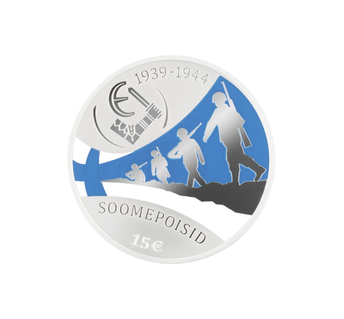 Estonia 15 euro silver coin Proof 2025 - Finnish boys for 87.00 € ✅