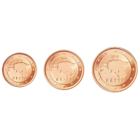Estonia 1,2,5 Cent UNC 2017