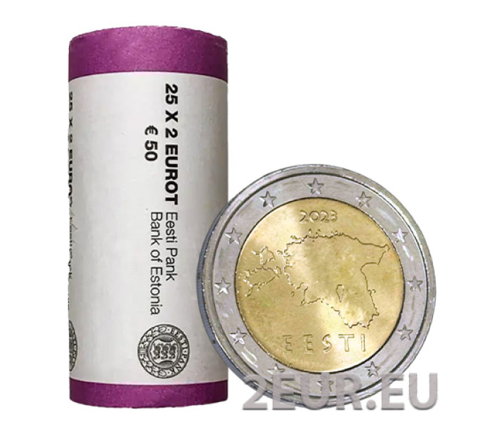ESTONIA 2 ROLLO DE EUROS 2023 por 57.00 € ✅