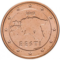Estonia 2 Cent UNC 2012