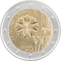 Estonia 2 euro UNC 2024 - Florecimiento de maíz