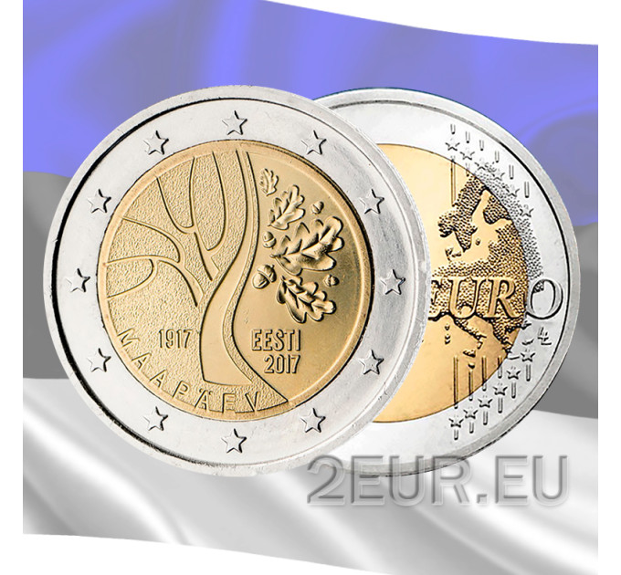 Estonia 2 euro UNC 2017 - El camino de Estonia hacia la independencia por 6.00 € ✅
