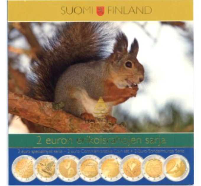 Finland 2 Euro BU Coins Set 2004–2009 for 130.00 € ✅