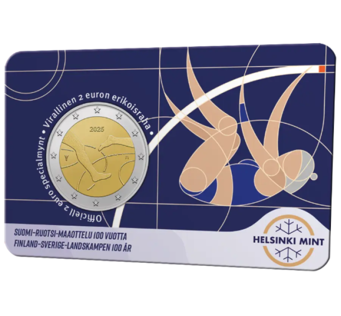 Finland 2 euro BU 2025 - 100 Years of Finland–Sweden Athletics International - Fin/Swed for 10.00 € ✅