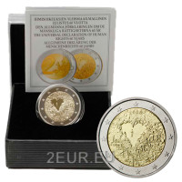 Finland 2 euro proof 2008 - 60 Years Promulgation of Human Rights Finland 2 euro proof 2008 - 60 Years Promulgation of Human Rights
