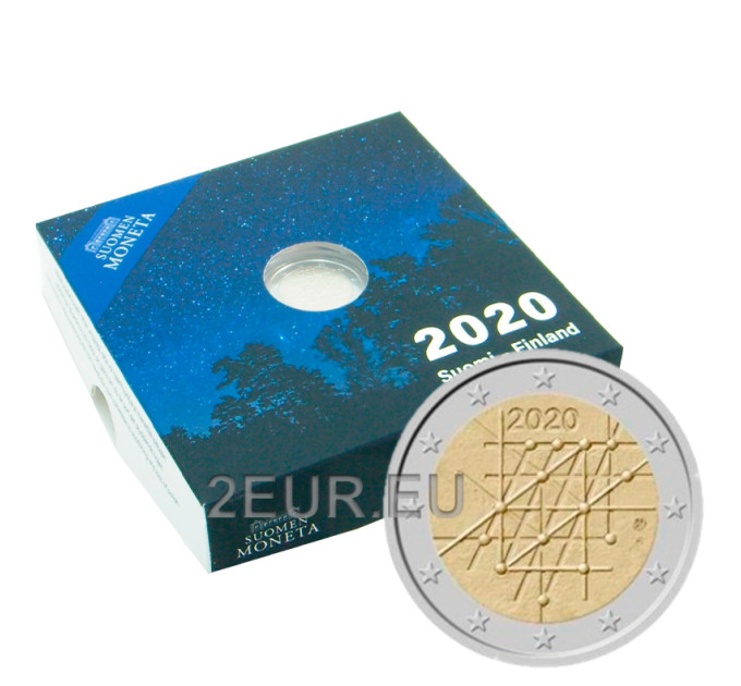 Finlandia 2 euros proof 2020 - 100 años Universidad de Turku por 40.50 € ✅
