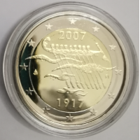 Finland 2 euro proof 2007 - 90 Years Independence Finland 2 euro proof 2007 - 90 Years Independence