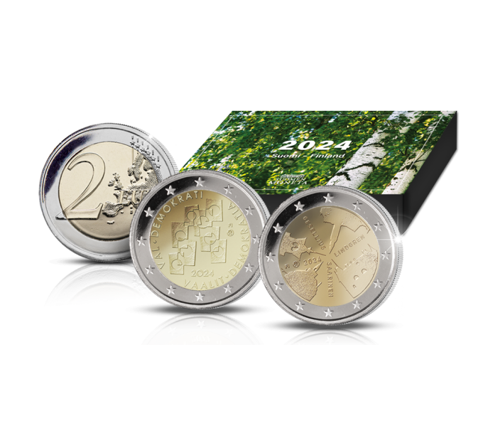 Finland 2 euro Proof 2024 - Finnish architecture + democracy for 85.00 € ✅