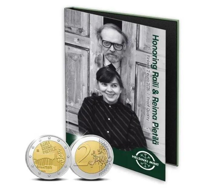 Finland 2 euro Proof 2026 - Raili and Reima Pietilä for 26.50 € ✅