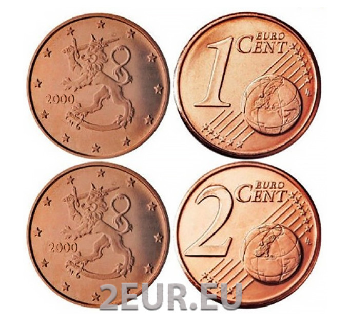 Finland 1,2 Cent UNC 2000 for 1.00 € ✅