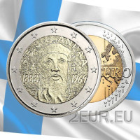 Finlandia 2 euros UNC 2013 - 125 Aniversario del Nacimiento de Frans Eemil Sillanpää