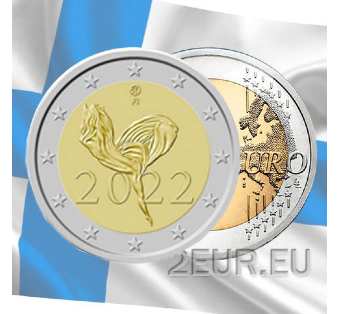 Finlandia 2 euros UNC 2022 - Finnisches Nationalballett 100 Jahre por 6.50 € ✅