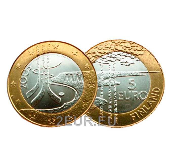 Finland 5 euro UNC 2003 - 67. World Ice Hockey Championships in Finland for 10.00 € ✅