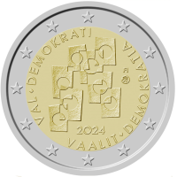 Finlandia 2 euros UNC 2024 - Elecciones y democracia