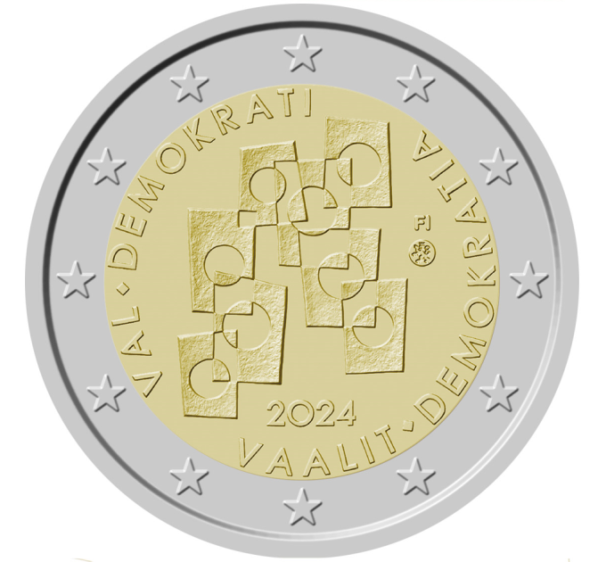 Finlandia 2 euros UNC 2024 - Elecciones y democracia por 8.50 € ✅