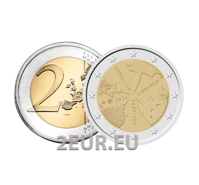 Finlandia 2 euros UNC 2024 - Arquitectura finlandesa por 7.50 € ✅