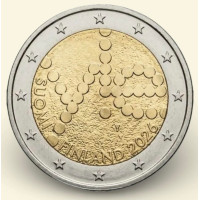 Finlandia 2 euros UNC 2026 - 100 años de Yle Compañía de radiodifusión