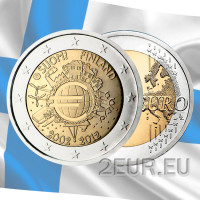 Finlandia 2 euros UNC 2012 - 10 Años de Euro Cash