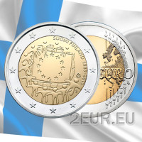 Finlandia 2 euros UNC 2015 - 30 Aniversario de la Bandera UE