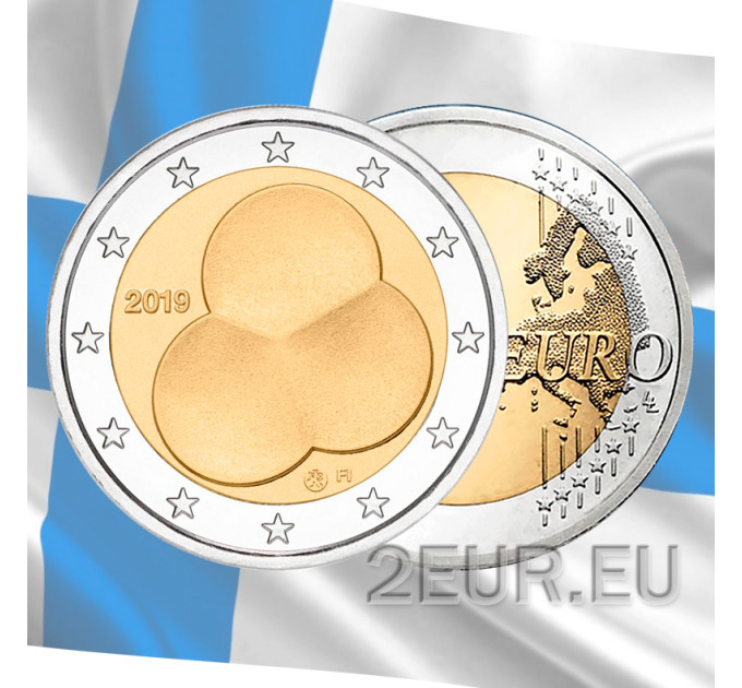Finlandia 2 euros UNC 2019 - Acta de Constitución de los 100 años de Finlandia por 22.50 € ✅