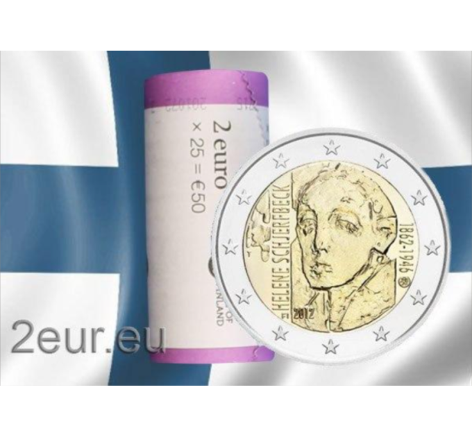 Finlandia 2 EUROS ROLLO 2012 - 150º aniversario del nacimiento de Helene Schjerfbeck por 160.00 € ✅