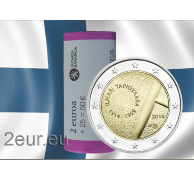 Finlandia 2 EUROS ROLLO 2014 - Centenario del nacimiento de la diseñadora e interiorista Ilmari Tapiovaara por 115.00 € ✅
