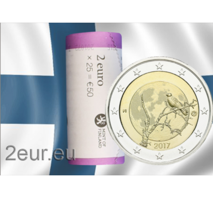 Finlandia 2 EUROS ROLLO 2017 - Naturaleza finlandesa por 120.00 € ✅