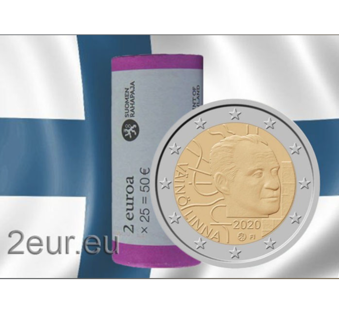 Finlandia 2 EUROS ROLLO 2020 - Centenario del nacimiento de Väinö Linna por 130.00 € ✅