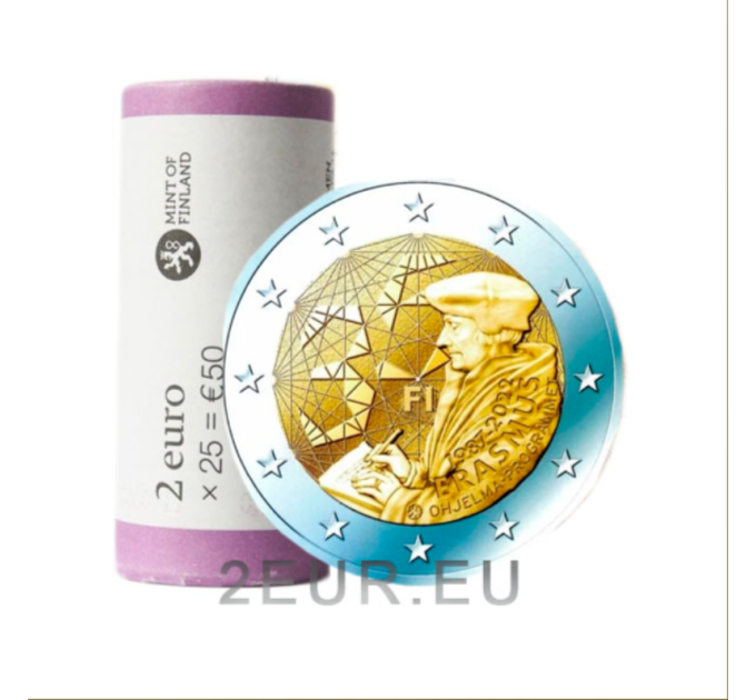 Finlandia 2 EUROS ROLLO 2022 - 35 Años del Programa Erasmus por 130.00 € ✅