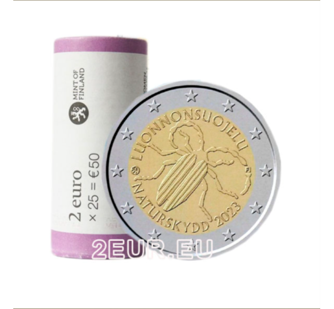 Finlandia 2 EUROS ROLLO 2023 - La primera ley de conservación de la naturaleza de Finlandia por 180.00 € ✅